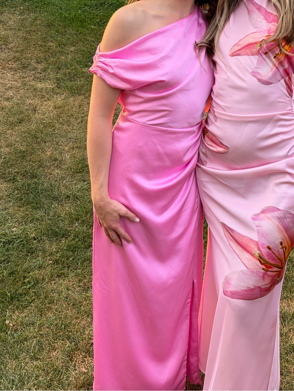 Show me your mumu Jodie in light pink luxe satin